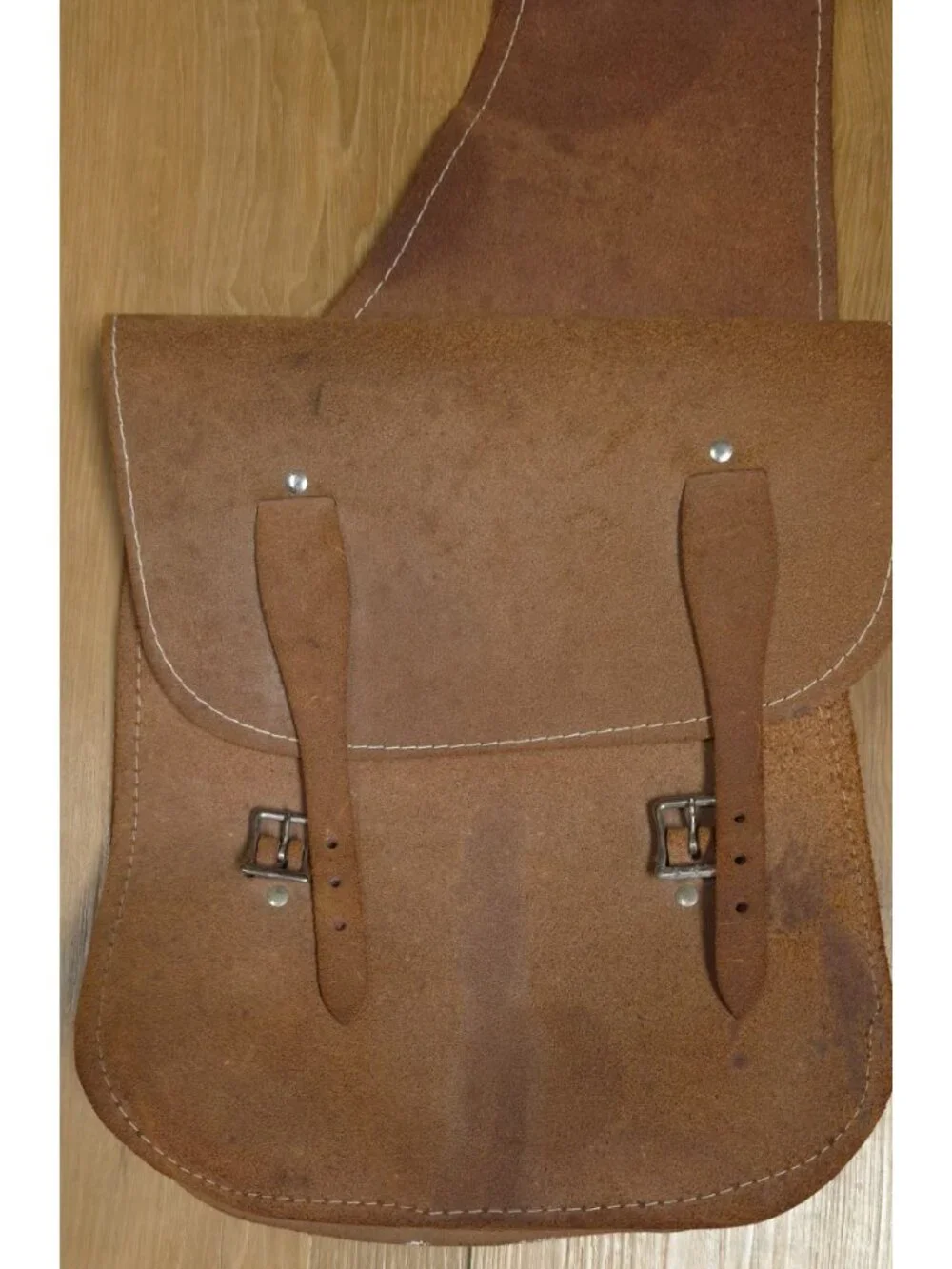 VTG Suede Leather Western Cowboy Biker Horse Motorcycle Throwover Saddle Bags